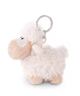 Plecaki - Brelok biała owieczka 9cm - Pluszowy towarzysz ze zrównoważonej produkcji przytulanka zwierzęca z kółkiem na klucze do smyczy, torby albo plecaka - miniaturka - grafika 1