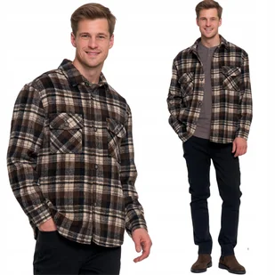 LEKKA STYLOWA MĘSKA KURTKA KOSZULOWA W KRATĘ ZAPINANA NA GUZIKI MORAJ 2XL PATT 1 - Kurtki męskie LEKKA STYLOWA MĘSKA KURTKA KOSZULOWA W KRATĘ ZAPINANA NA GUZIKI MORAJ 2XL PATT 1 - Kurtki męskie - miniaturka - grafika 1