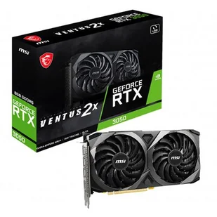 MSI Karta graficzna GeForce RTX 3050 Ventus 2X 8GB GDDR6 RTX 3050 VENTUS 2X 8G RTX 3050 VENTUS 2X 8G - Karty graficzne - miniaturka - grafika 1