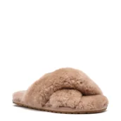 Kapcie damskie - EMU Australia Wełniane obuwie domowe Mayberry | z dodatkiem skóry - miniaturka - grafika 1