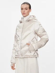 Calvin Klein Kurtka zimowa K20K207068 Biały Regular Fit - Kurtki damskie - miniaturka - grafika 1