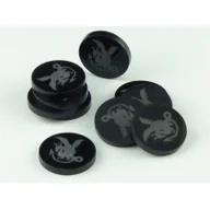 Gry planszowe - Znaczniki akrylowe czarne połysk smok Nowa - miniaturka - grafika 1