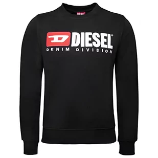 Diesel S-Ginn-DIV Bluza męska z dzianiny, Czarny (A03758-0gead-9xx), S - Bluzy męskie - miniaturka - grafika 1