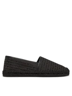 Emporio Armani Espadryle X4S030 XR338 K001 Czarny - Espadryle męskie - miniaturka - grafika 1