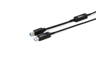 MicroConnect Premium Optic USB 3.0 A-B 20m Aktywny optyczny kabel hybrydowy, 5 Gb/s, tylko dane, niezgodny wstecznie z USB2.0/1.1Premium Active Optical - Kable USB - miniaturka - grafika 1