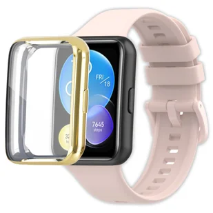 Pełne etui ochronne 360° Vanfone do Huawei Watch Fit 2, złoty - Akcesoria do smartwatchy - miniaturka - grafika 1