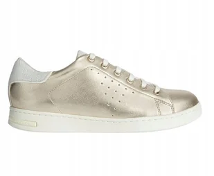 GEOX TRAMPKI DAMSKIE ZŁOTE SKÓRZANE NISKIE 39 Ż3U - Trampki damskie - miniaturka - grafika 1