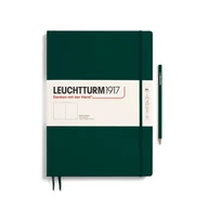 Notesy i bloczki - Notatnik Leuchtturm1917 Master Slim A4+, Gładki, Forest Green - miniaturka - grafika 1