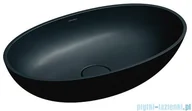 Umywalki - Omnires Shell M+ umywalka nablatowa 60x35 cm black lava SHELLUNBLV | - miniaturka - grafika 1