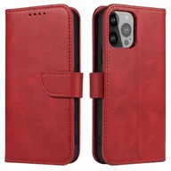 Etui i futerały do telefonów - Etui Magnet Case z klapką do Samsung Galaxy S25+ - czerwone - miniaturka - grafika 1