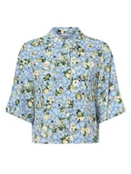 Koszule damskie - Marc O'Polo Denim - Bluzka damska, niebieski|wielokolorowy - miniaturka - grafika 1