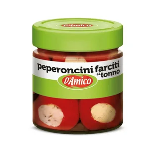 Papryczki chili nadziewane tuńczykiem 190g D'Amico - Szybkie dania obiadowe - miniaturka - grafika 1