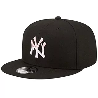 Czapki męskie - New Era Team Drip 9FIFY New York Yankees Cap 60285215, Mężczyzna, Czapka z daszkiem, Czarny - grafika 1