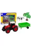 Figurki dla dzieci - zestaw farma + traktor + krowa - miniaturka - grafika 1
