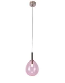 Lampy sufitowe - LUNO Lampa Wisząca Lukka LUNO styl nowoczesny szkło różowy 50133209 - miniaturka - grafika 1