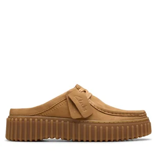 Klapki Clarks Torhill Mule 26181196 Brązowy - Klapki i japonki damskie - miniaturka - grafika 1