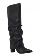 Kozaki damskie - GUESS CZARNE KOZAKI ZE SZPICZASTYM NOSKIEM 37 G_A - miniaturka - grafika 1