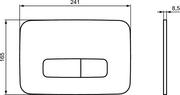 Przyciski spłukujące - Ideal Standard ProSys Oleas Przycisk WC biały R0124AC - miniaturka - grafika 1