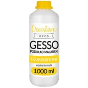 Decoupage - Creative Deco Gesso, przeźroczysty podkład malarski, grunt malarski, 1000 ml - miniaturka - grafika 1