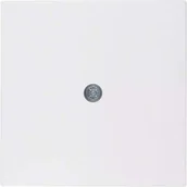 Klawisze i ramki - Hager polo Element centralny do przyłącza kablowego i gniazda VDo śnieżnobiały S.1/B.1/B.3/B.7 Glas 10191909 10191909 - miniaturka - grafika 1