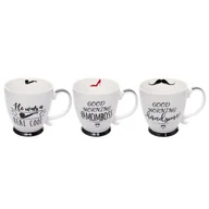 Kubki - Kubek Positiv 450 ml czarno-biały - miniaturka - grafika 1