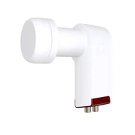 Konwertery satelitarne - Inverto IDLR-TWNL40-EXTND-OPP konwerter LNB 11,7 - 12,75 GHz Czerwony, Biały - miniaturka - grafika 1