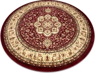 Dywany - Dywan ROYAL ADR koło wzór 521 bordo czerwony koło 120 cm - miniaturka - grafika 1