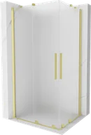Kabiny prysznicowe - Mexen Velar Duo kabina prysznicowa rozsuwana 90x80 cm, szron, złota szczotkowana - 871-090-080-32-55 - miniaturka - grafika 1