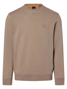 BOSS Orange Bluza męska - Westart Mężczyźni Bawełna beżowy jednolity, S - Bluzy męskie - miniaturka - grafika 1
