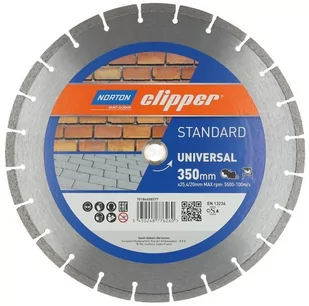 NORTON Clipper Tarcza diamentowa Clipper Standard Universal 350 mm 70184608577 - Tarcze do pił - miniaturka - grafika 1
