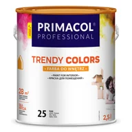 Farby wewnętrzne - Primacol Farba Trendy Colors biała (25) 2,5 l PROFESSIONAL - miniaturka - grafika 1
