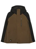 Kurtki narciarskie - Quiksilver Kurtka snowboardowa Mission EQBTJ03180 Brązowy Regular Fit - miniaturka - grafika 1