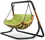 Fotele ogrodowe wiszące - Elior Zielony wiszący fotel ogrodowy C7-M42 - miniaturka - grafika 1