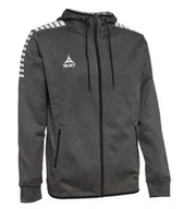 Piłka nożna - Bluza piłkarska treningowa rozpinana z kapturem SELECT Monaco szara - XL - miniaturka - grafika 1
