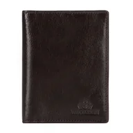 Biżuteria - akcesoria - Skórzane etui na dokumenty pionowe ciemny brąz - miniaturka - grafika 1