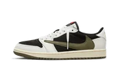 Buty sportowe damskie - Air Jordan 1 Retro Low OG SP Travis Scott Olive - miniaturka - grafika 1