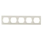 Klawisze i ramki - KANLUX Ramka pięciokrotna pozioma LOGI 02-1500-003 kr 25180 - miniaturka - grafika 1