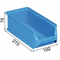 Skrzynki i torby narzędziowe - Allit pojemnik ProfiPlus nr 2L, niebieski długi 102x215x75mm (456230) - miniaturka - grafika 1
