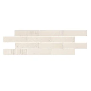 Emil Ceramica Kotto Brick Gesso Gres Płytka podłogowa 6x25 cm, biała ECKOBRGGPP6X25B - Płytki ceramiczne - miniaturka - grafika 1