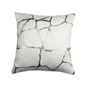 Poszewki na poduszki - Poszewka na poduszkę Wuste 45 x 45 cm biało-srebrna - miniaturka - grafika 1
