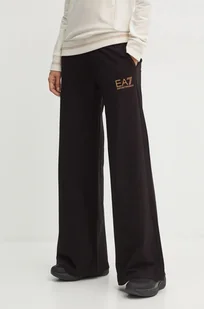 EA7 Emporio Armani spodnie dresowe kolor czarny gładkie TJVHZ.6DTP60 - Spodnie damskie - miniaturka - grafika 1