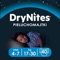 Pieluchy - HUGGIES DryNites Boy 4-7 lat (17-30kg) 4x10 szt - miniaturka - grafika 1