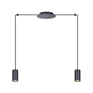 Lampy sufitowe - Kaja Oświetlenie Czarna lampa wisząca z możliwością regulacji K-4896 PUERTO K-4896 - miniaturka - grafika 1