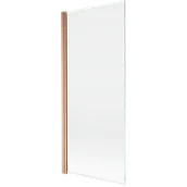 Parawany nawannowe - Mexen Mist parawan nawannowy 1-skrzydłowy 80 x 150 cm, transparent, miedź szczotkowana - 8A9-080-001-65-00 - miniaturka - grafika 1