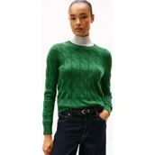 Swetry damskie - Tommy Hilfiger Wełniany sweter | Regular Fit - miniaturka - grafika 1