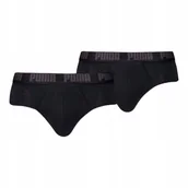 Majtki damskie - Puma Majtki Męskie Slipy Brief 2P Czarne R.M - miniaturka - grafika 1