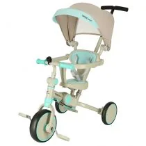 Rowerek trójkołowy TRIKE FIX V4 niebiesko-szary z daszkiem - Rowerki trójkołowe - miniaturka - grafika 1