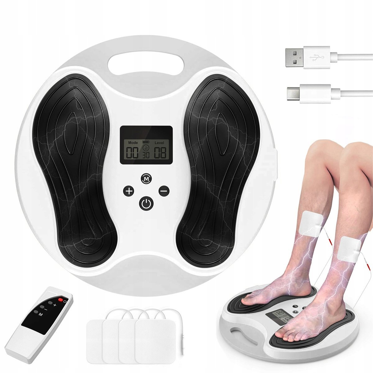 Masażer Medic do stóp i nóg, masażer stóp EMS, z 4 TENS