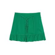 Spódnice - Cropp - Ciemnozielona spódniczka z wiązaniem - Zielony - miniaturka - grafika 1
