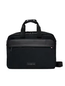 Torby na laptopy - Tommy Hilfiger Torba na laptopa Th Nylon Workbag AM0AM13619 Czarny - miniaturka - grafika 1